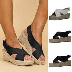 Casual Comfortable Peep Toe Platform