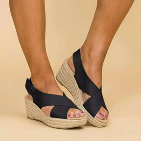 Casual Comfortable Peep Toe Platform