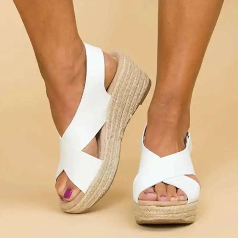 Casual Comfortable Peep Toe Platform