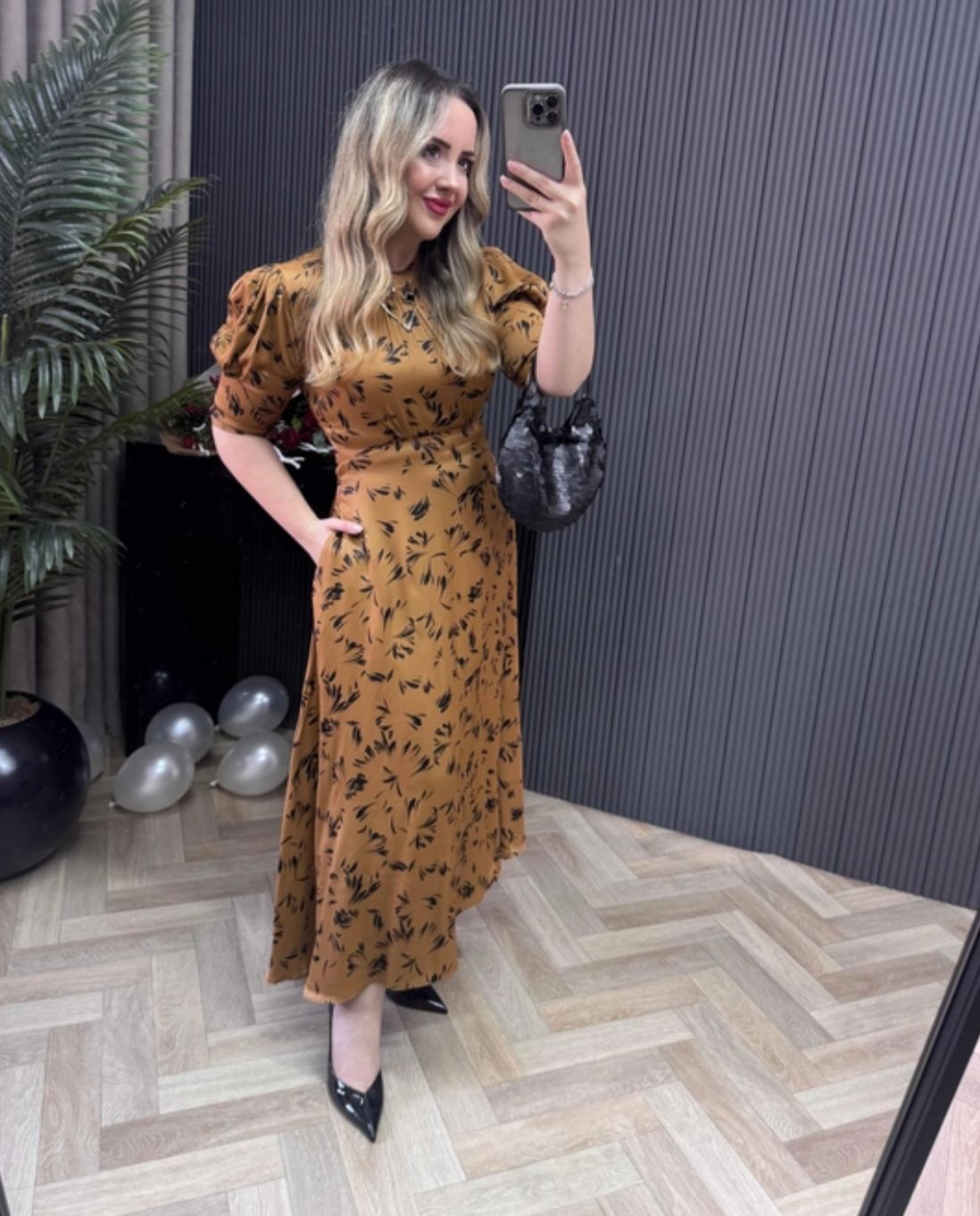 Vestido Amanda Longo - cor Marrom + envio rápido